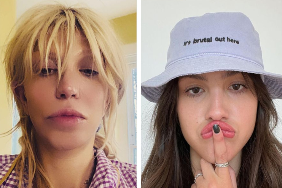 Courtney Love (l) and Olivia Rodrigo have some new beef.