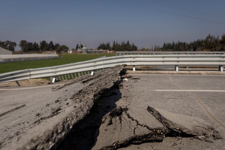The aftermath on infrastructure was seen after another round of the deadly earthquakes in Turkey on Monday.