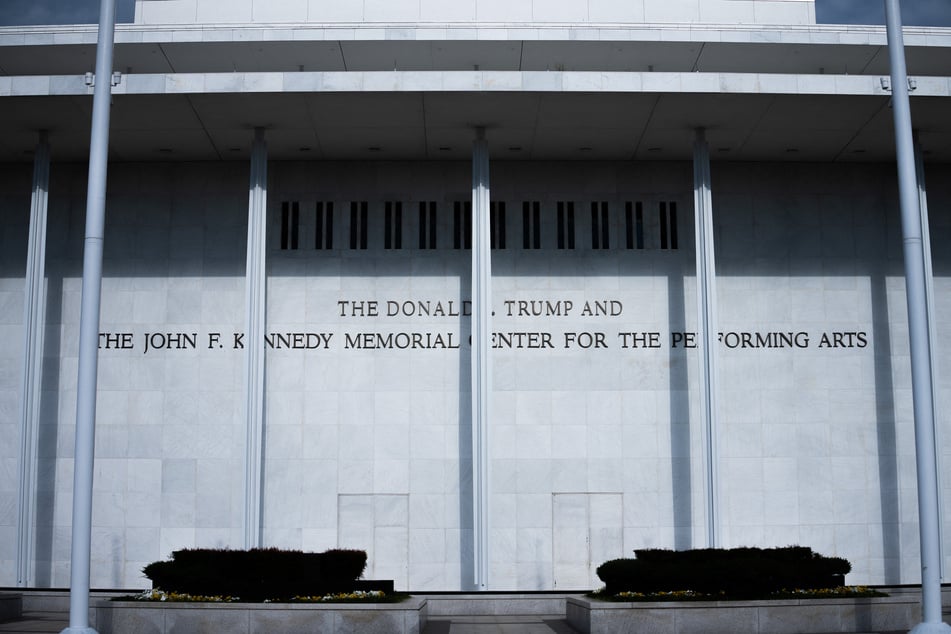 The John F. Kennedy Memorial Center for the Performing Arts facade is seen on Satuday in Washington, DC.