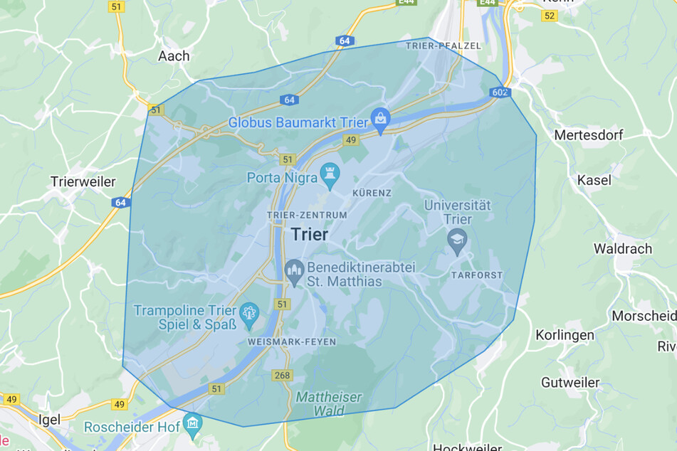 Liefergebiet Trier