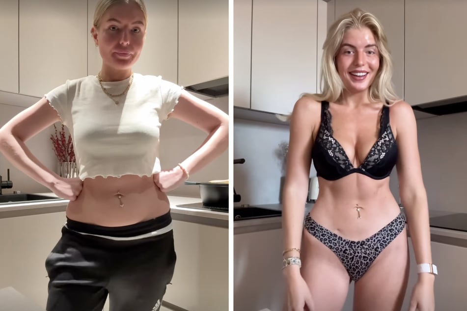 Antonia Hemmer (25) präsentiert ihren Abnehm-Erfolg auf Instagram.