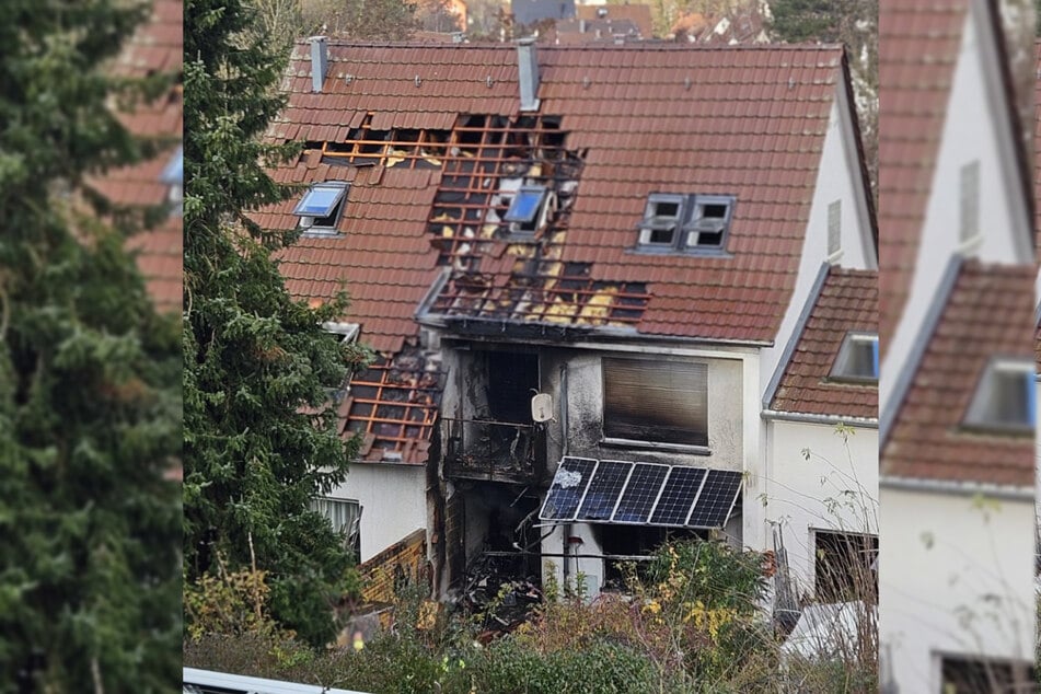 Das Wohnhaus wurde stark in Mitleidenschaft gezogen.