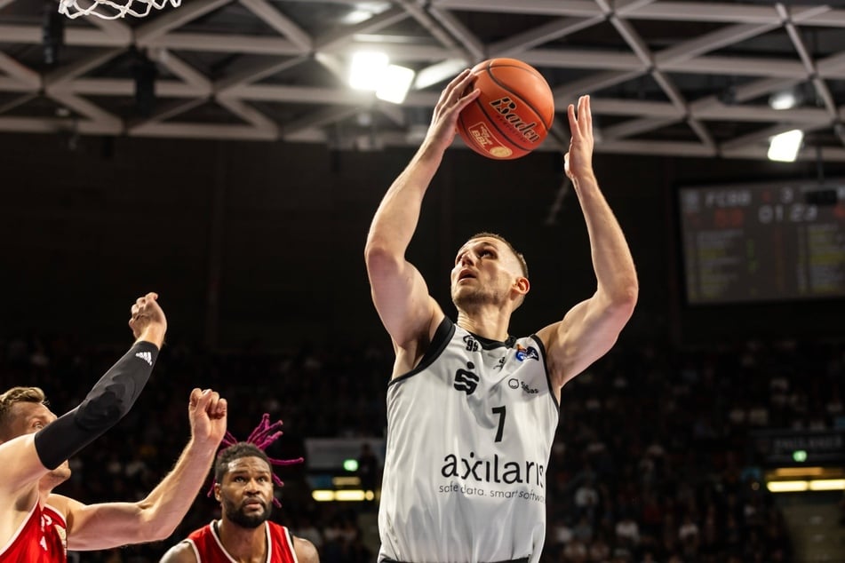 War nach der 59:73-Auftaktniederlage gegen München angefressen: Niners-Kapitän Jonas Richter (27).