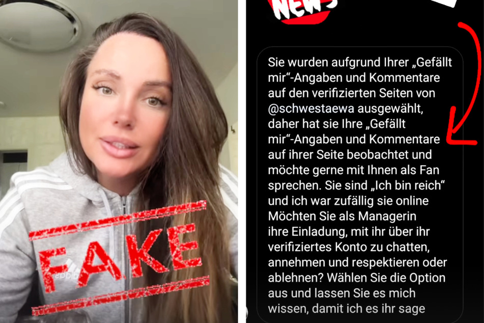 "Das stimmt nicht, es ist Fake!", sagte Schwesta Ewa (39) mit Nachdruck zu einer Botschaft, die offenbar von Unbekannten an viele ihrer Instagram-Follower verschickt wurde.