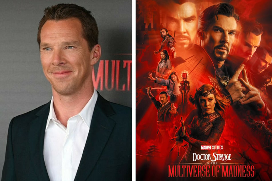 Benedict Cumberbatch (l.) is back as Doctor Stephen Strange in the new film Doctor Strange in the Multiverse of Madness.