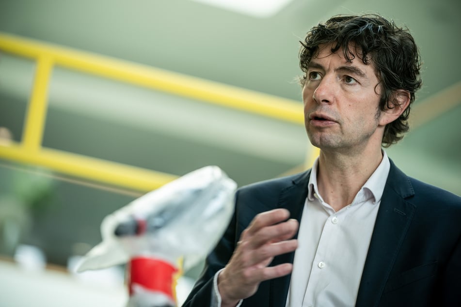 Christian Drosten, Direktor, Institut für Virologie, Charite - Universitätsmedizin Berlin, aufgenommen nach einer Pressekonferenz zum Nationalen Forschungsbündnis der Universitätsmedizin im Kampf gegen Covid-19.