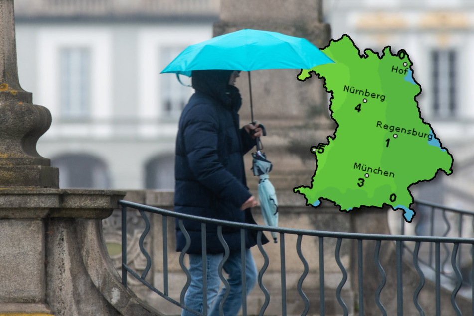 Stürmische Böen und Regenschauer in Bayern erwartet