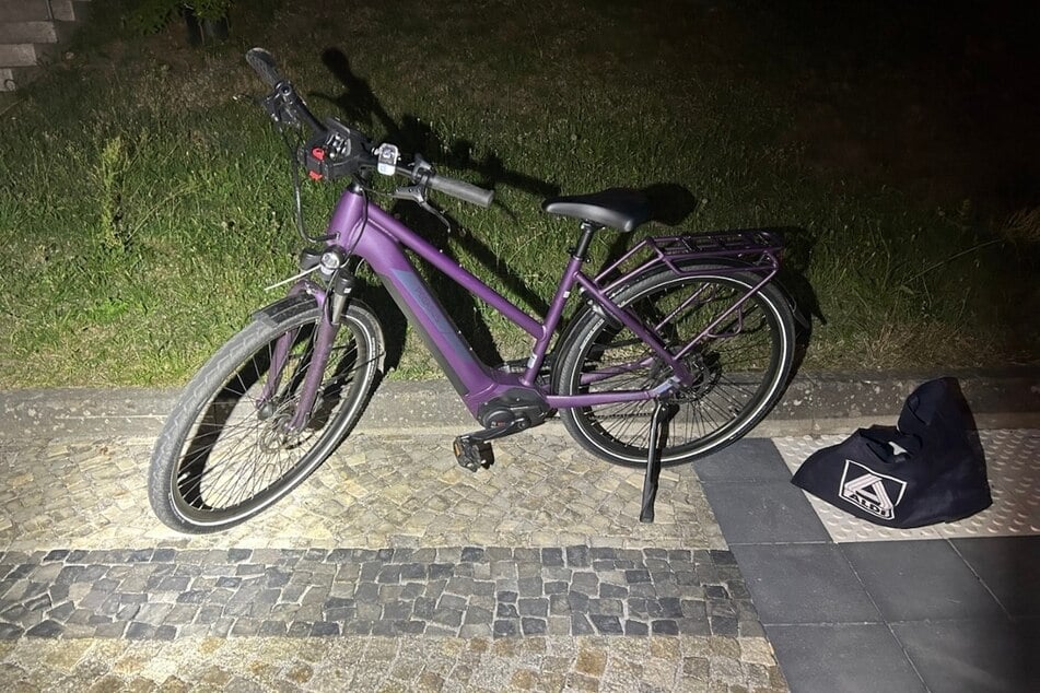 Das lilafarbene Pedelec "Pegasus" im Wert von rund 1000 Euro wurde in Bad Muskau sichergestellt.