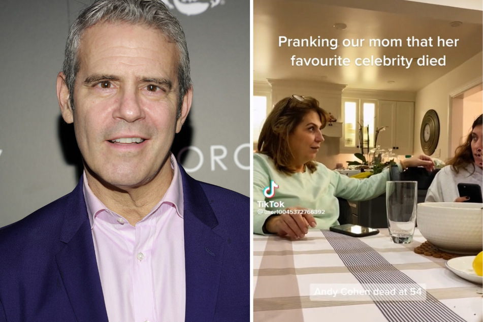 Andy Cohen (l.) has been a popular star to use in the celebrity death pranks going viral on TikTok.