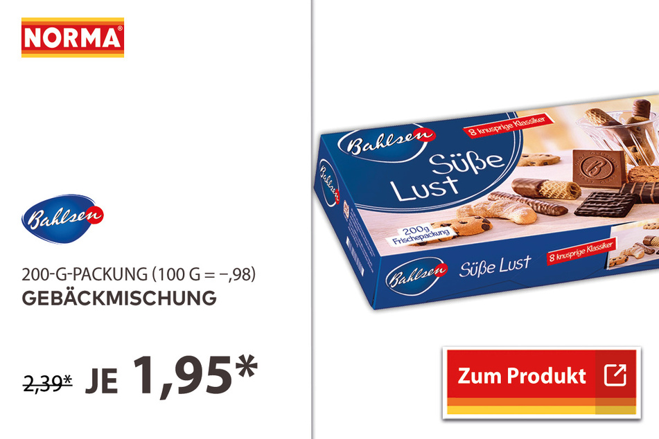 Gebäckmischung für 1,95 Euro.
