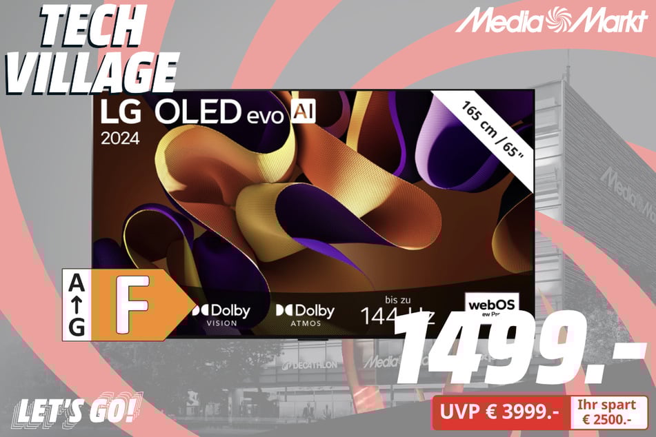 65-Zoll LG-Fernseher OLED65G48LW für 1.499 statt 3.999 Euro.