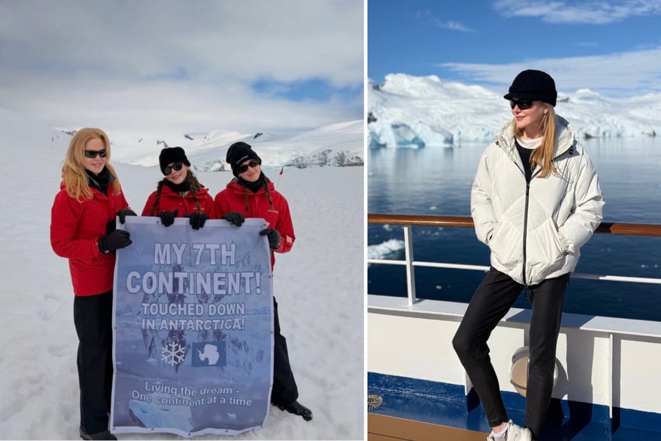 Gemeinsam mit ihren Töchtern reiste Nicole Kidman (58) in die Antarktis.