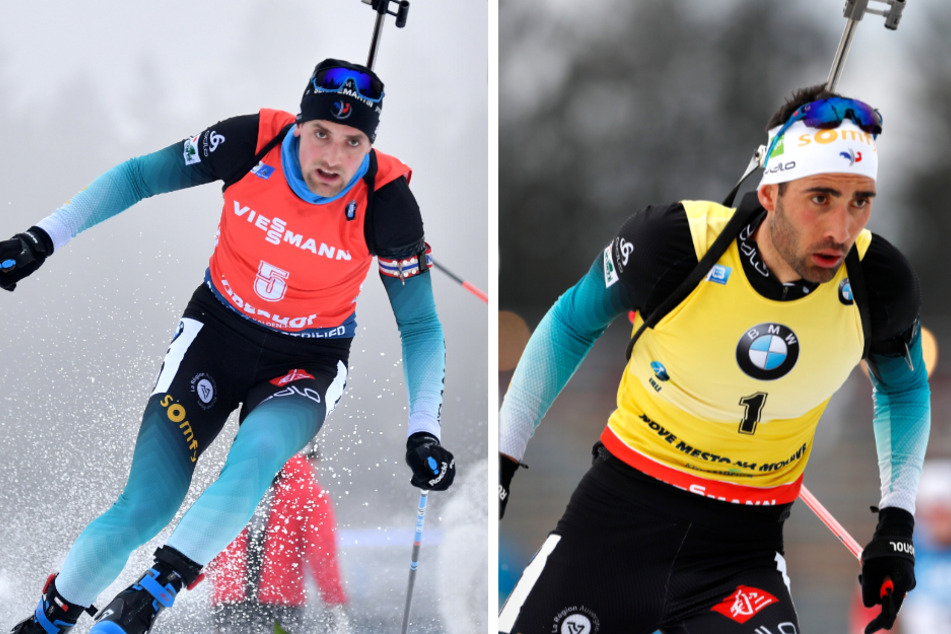 Die Wintersport-Ausnahmekönner Simon (33, l.) und Martin Fourcade (37) wurden heftig von Dmytro Pidrutschnji (30) kritisiert.
