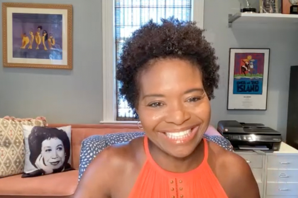 Broadway and screen actor LaChanze spoke to TAG24 in an exclusive interview, where she was flanked by art from two fan-favorite shows she starred in, Disney's Hercules (l.) and Once On This Island.