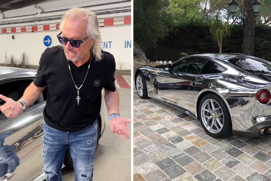 Robert Geiss (60) musste mit seinem Ferrari F12 Berlinetta zum TÜV in Monaco.