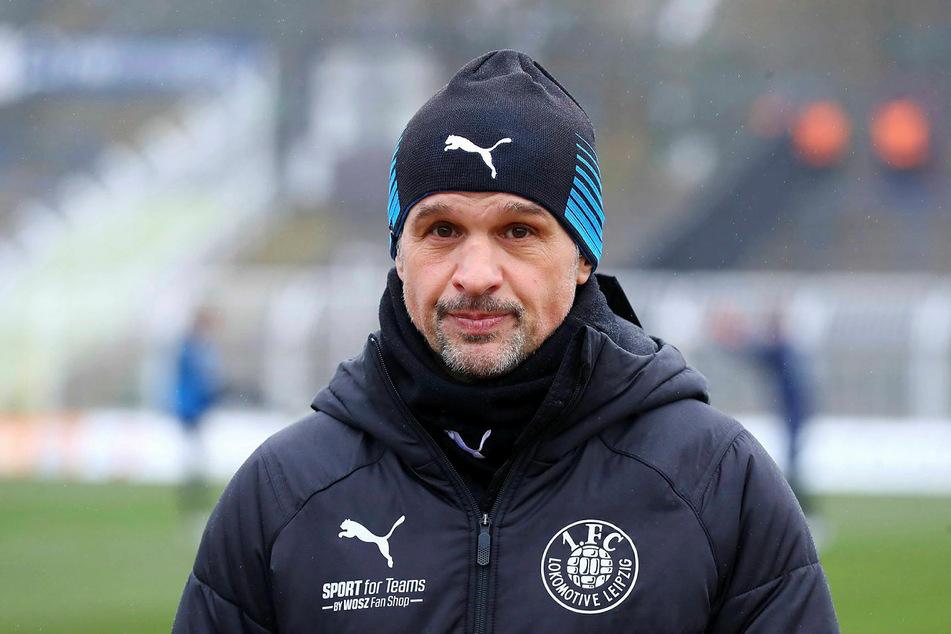 Trainer Almedin Civa (49) muss zwei Spiele mit dem 1. FC Lokomotive Leipzig aussetzen.