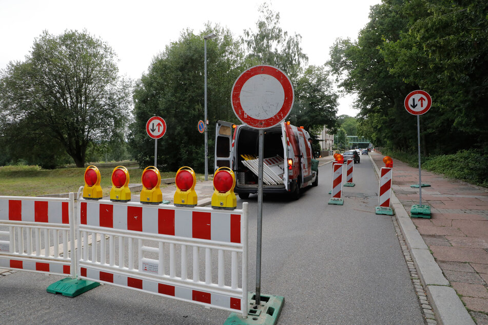 Die Bürgerstraße ist aktuell komplett gesperrt.