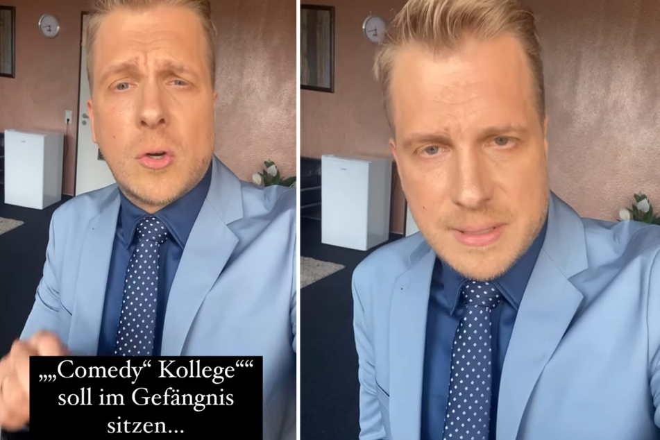 Oliver Pocher (44) klärt auf, was hinter dem Knast-Video eines Ohrfeigen-Gebers steckt. (Fotomontage)