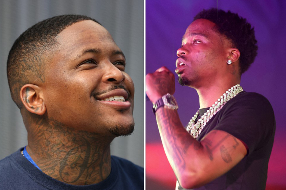 YG (l.) and Roddy Ricch (r.) will both play respective sets on Saturday.