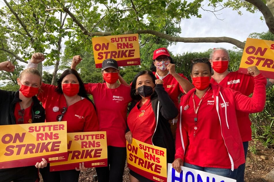Nurses across Northern California struck on Monday demanding that their employer, Sutter Health, respond to their concerns around staffing and safety.
