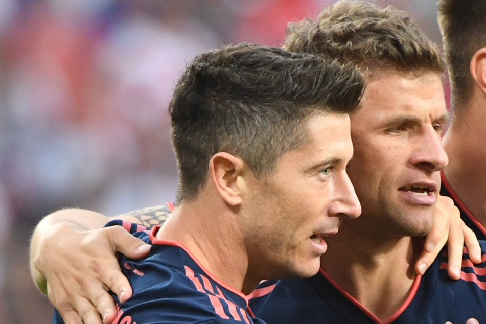 Die beiden FC-Bayern-Fan-Lieblinge Robert Lewandowski (l.) und Thomas Müller. (Archiv)