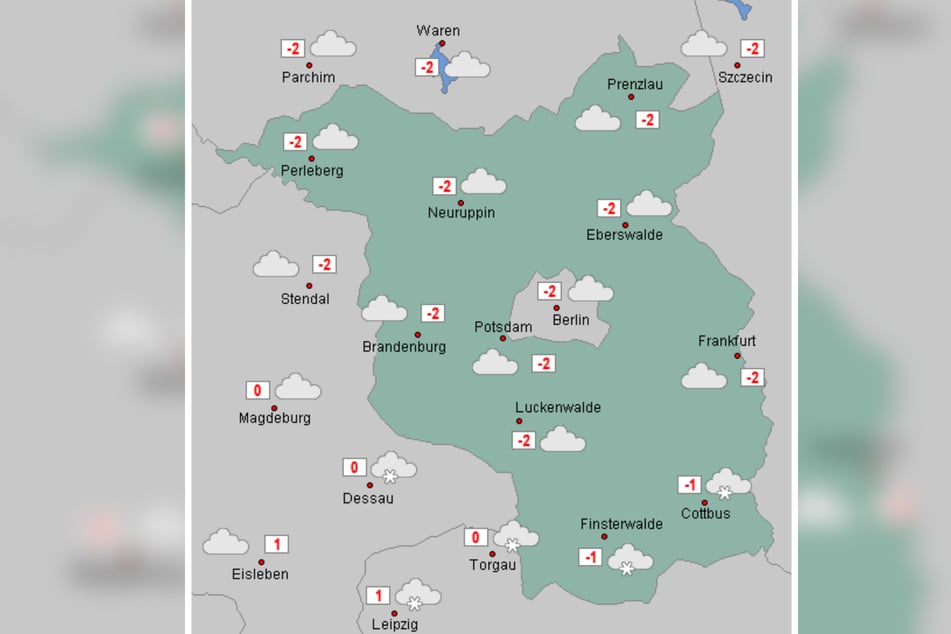 Am Mittwoch liegen die Höchstwerte um den Gefrierpunkt.