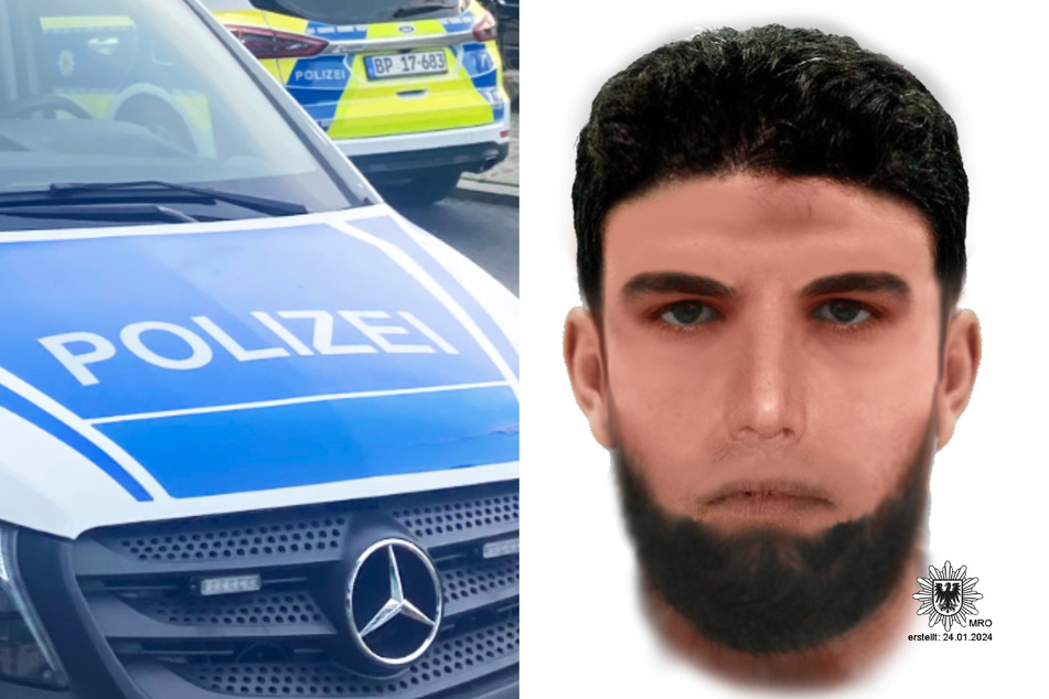 Die Polizei Brandenburg sucht mit diesem Phantombild nach einem mutmaßlichen Betrüger.
