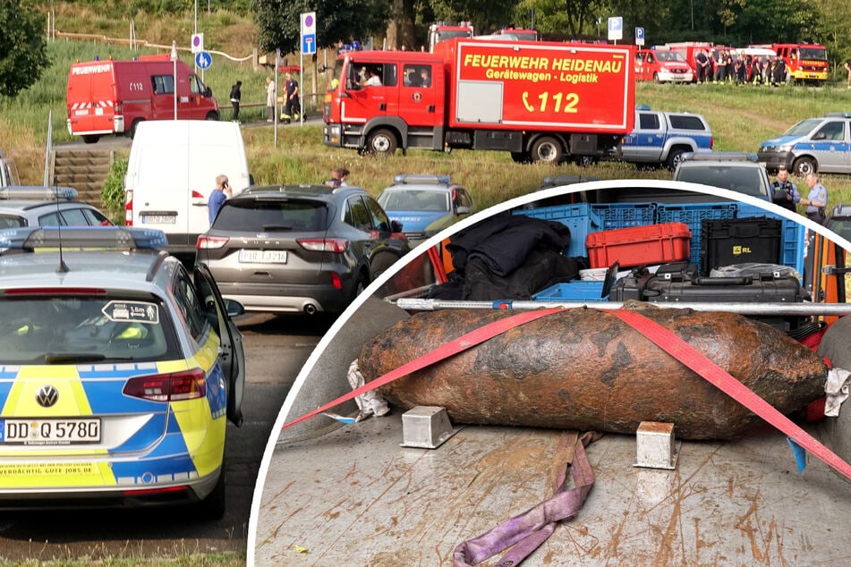 Bombenfund am Elbufer: Entschärfung erfolgreich beendet, Sperrungen aufgehoben