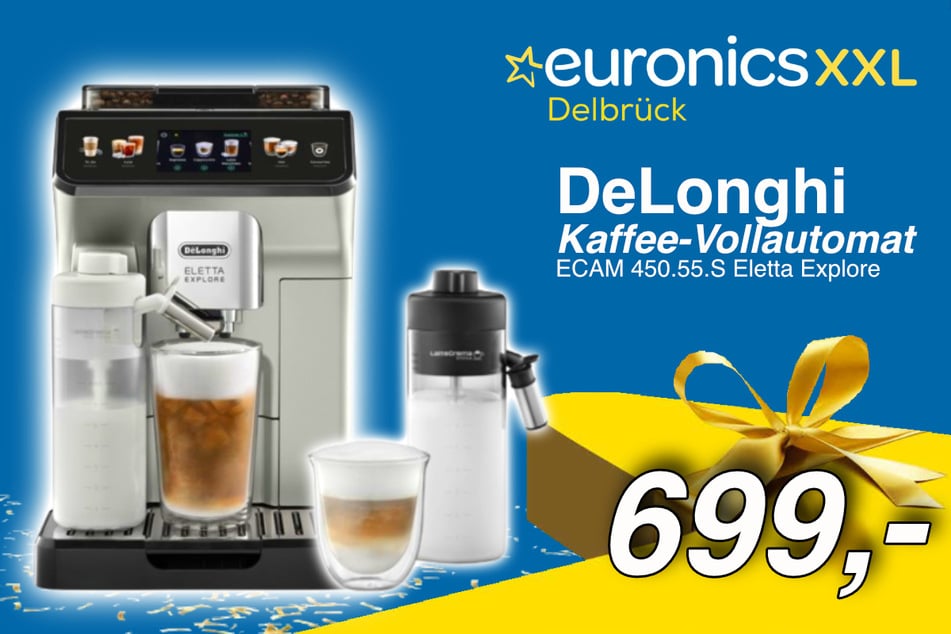 Der DeLonghi Kaffee-Vollautomat für 699 Euro.