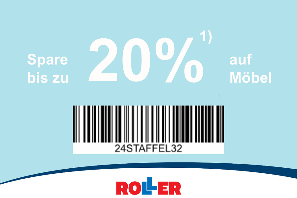 Hier den Barcode herunterladen und bis zu 20 Prozent beim Möbelkauf sparen.