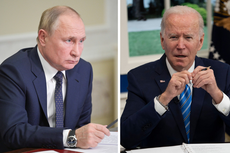 Russian President Vladimir Putin (l.) has requested a phone call with President Joe Biden (r.), which will be their second this month.