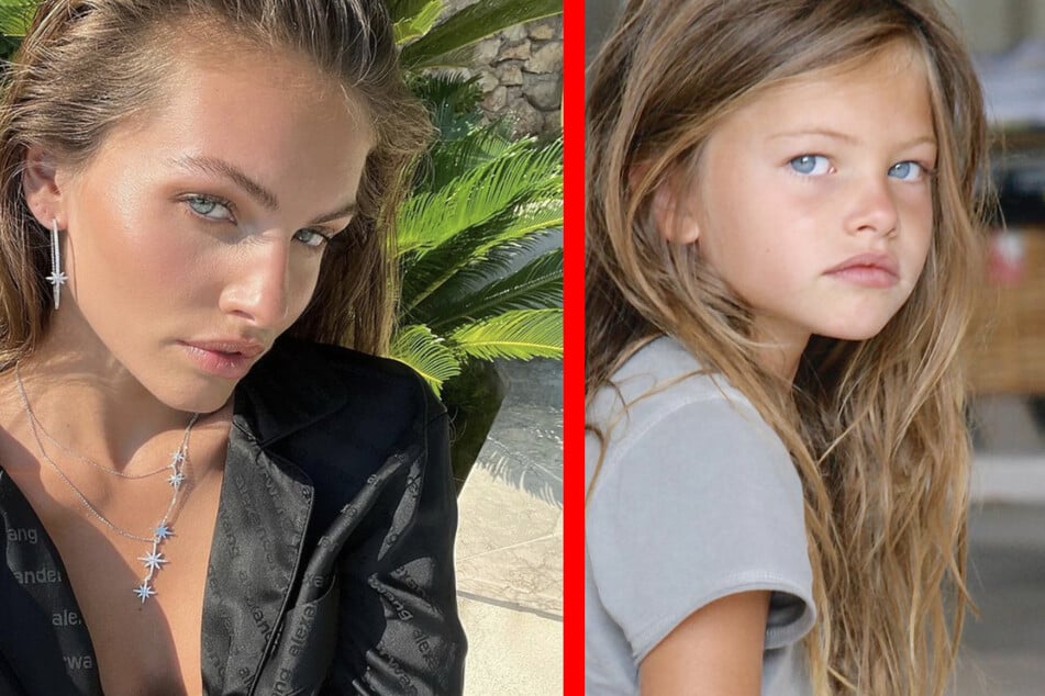 Im Alter von sechs Jahren ging ihr Foto (rechts) um die Welt: Heute ist Thylane Blondeau 21 Jahre alt und Model.