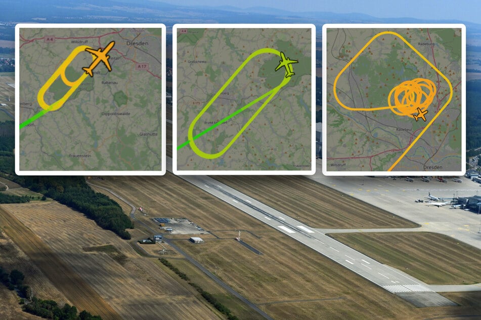 Dresden: Drei Flugzeuge kreisen im Dresdner Luftraum: Was war da los?
