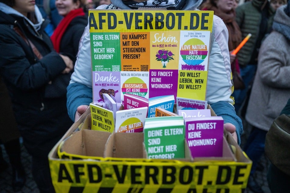 Die Demonstration sprach sich gegen das Erstarken rechter Parteien wie der AfD aus.