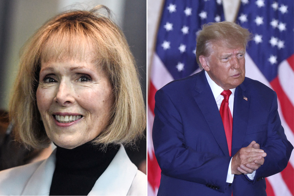 Former President Donald Trump (r.) and his legal team are requesting that the judge of the E. Jean Carroll lawsuit either reduce the damages or allow a retrial.