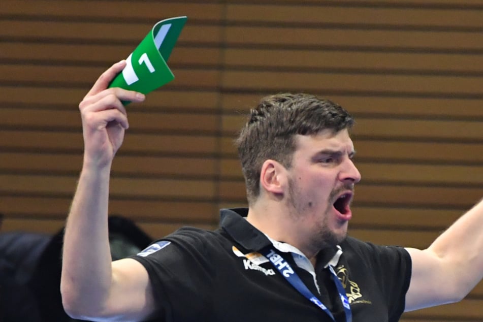 Elbflorenz-Chefcoach Rico Göde freut sich auf die Rückkehr aufs Handball-Parkett. Aber mit vollen Zuschauerrängen wird es vorerst nichts.