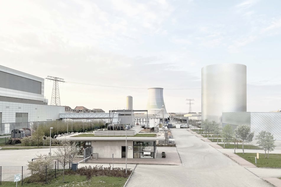 Ein Riesenklotz: So könnte der SachsenEnergie-Speicher einmal aussehen.
