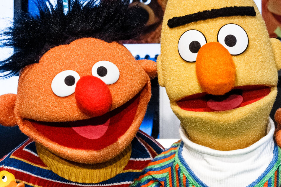 Das Foto zeigt die beliebten Figuren Ernie und Bert aus der Kindersendung "Sesamstraße".