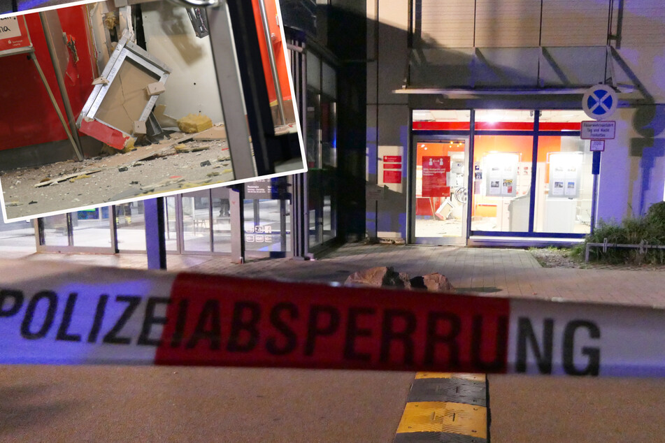 Leipzig: Explosion mitten in der Nacht: Geldautomat in Großpösnaer Einkaufszentrum gesprengt