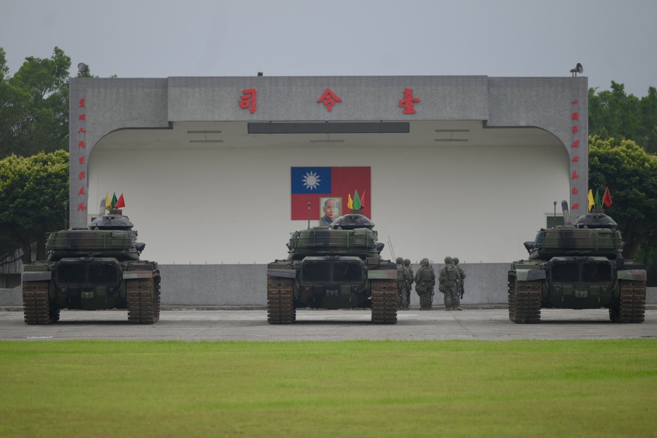 Taiwan President Lai Ching-te inspected a military base on Thursday.