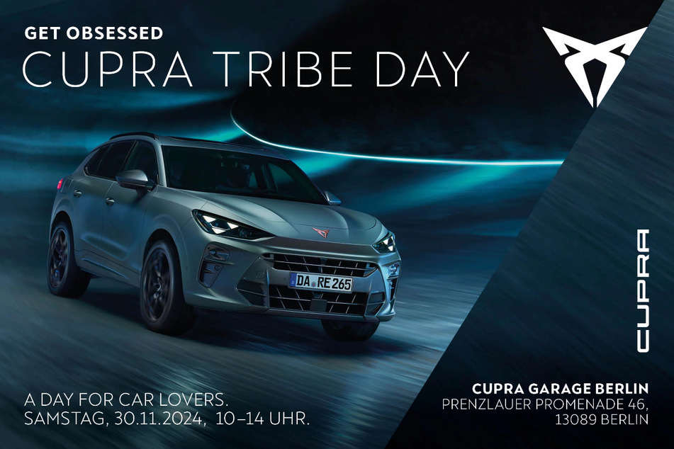 Entdeckt die neuesten CUPRA Modelle, attraktive Lagerwagen mit bis zu 35 Prozent Nachlass, Food & Drinks, Musik und spannende Gespräche. Kommt vorbei und sichert Euch vor Ort Euren neuesten CUPRA!
