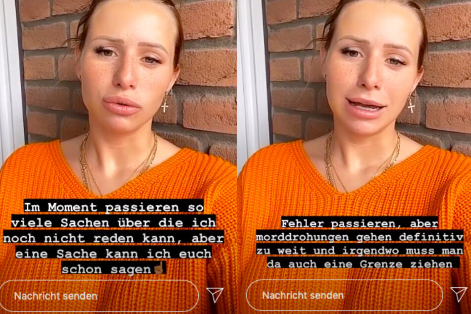 Carina erzählte in ihrer Insta-Story, dass sie die Polizei eingeschaltet habe.