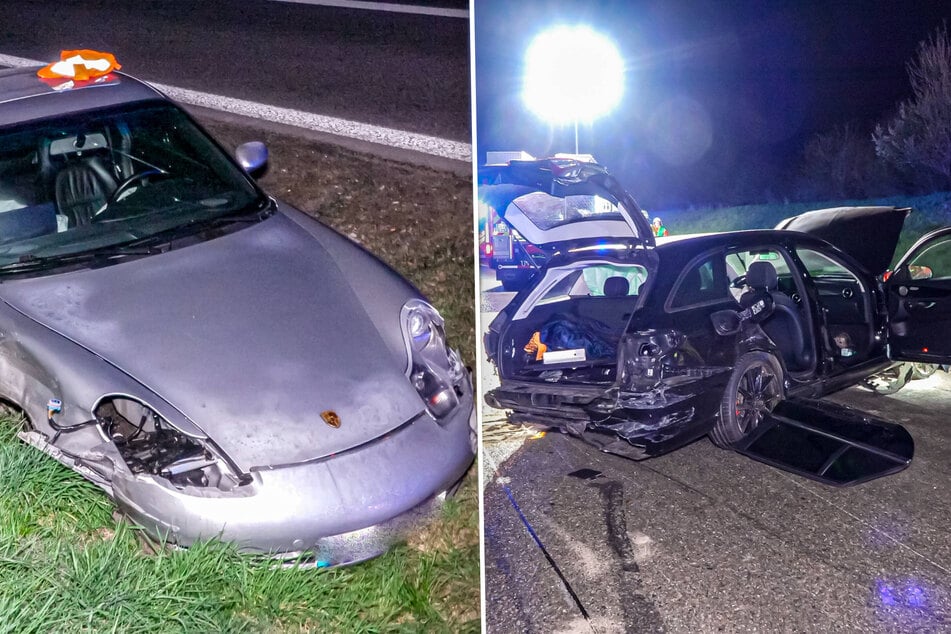 Unfall auf der A8: Porschefahrer kracht in Mercedes - Führerschein und Auto beschlagnahmt
