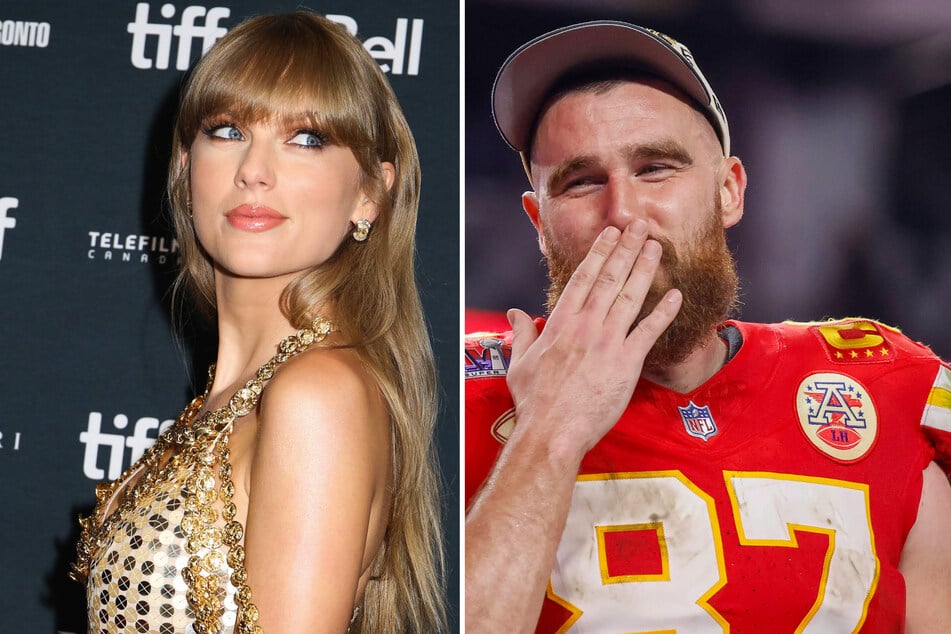 Travis Kelce (r.) gushed over his romance with Taylor Swift in swoon-worthy new interviews.