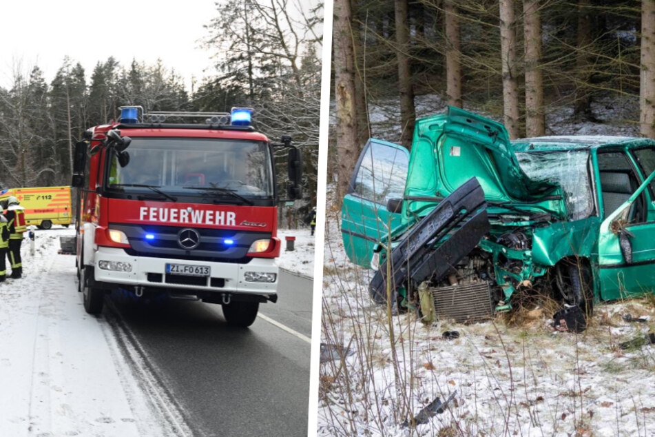 Heftiger Crash am 1. Weihnachts-Feiertag: Peugeot kracht gegen Baum