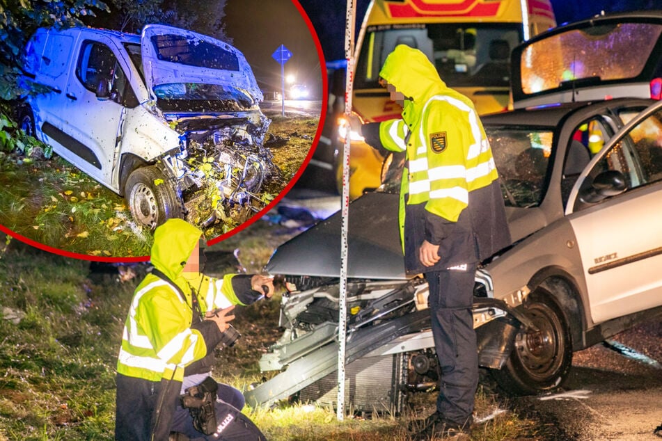 Opel und Transporter krachen heftig zusammen: Seniorin (†) kann nicht mehr gerettet werden