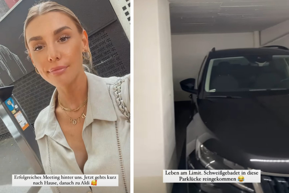 Gerda Lewis (28) stellte ihr Auto in einem Parkhaus ab und erlebte dann eine böse Überraschung. (Fotomontage)