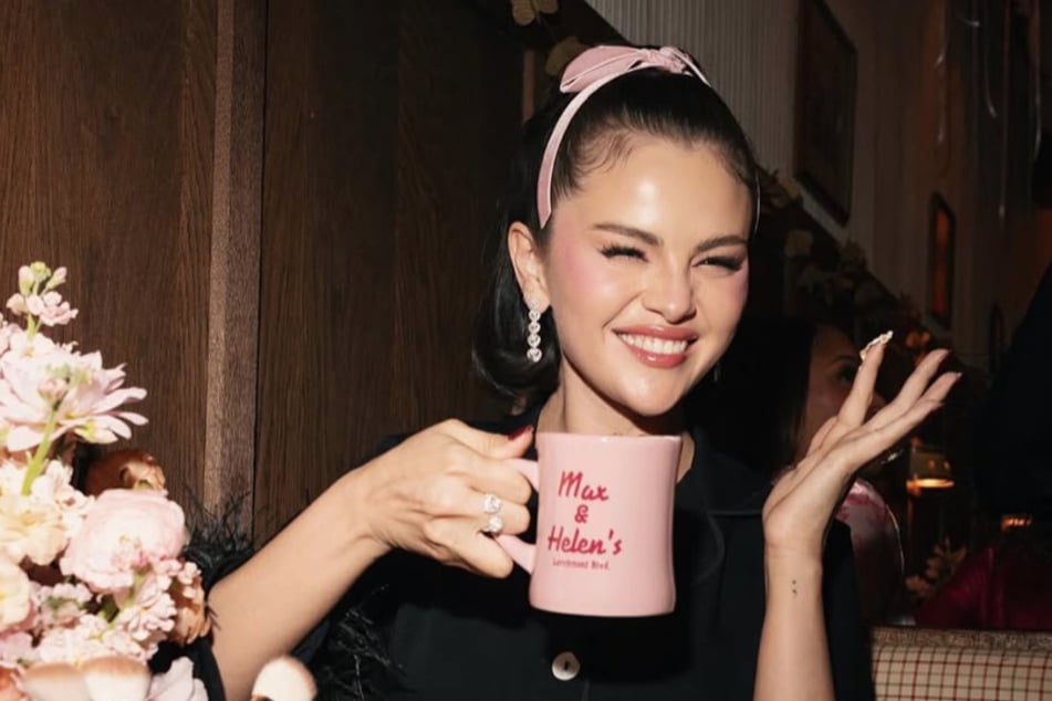 Selena Gomez hosted a dreamy pajama party for her ladies ahead of her first Valentine's Day married to Benny Blanco.