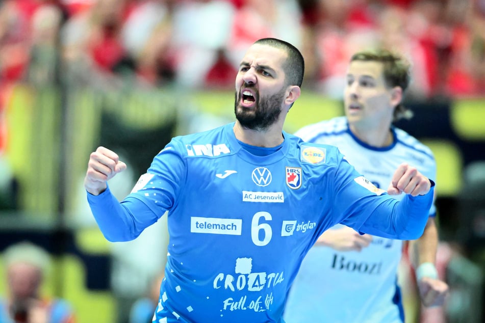 Hat jeden Grund zum Jubeln: Kroatiens Mario Sostaric (33).