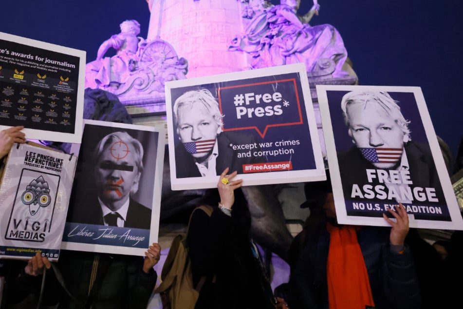 Protest auch in Berlin: "Freiheit für Julian Assange!"